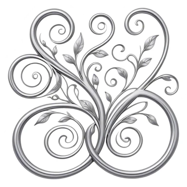 Metal painting and filigree icon, metal surface with delicate filigree work and intricate hand-painted patterns, visible thin metal threads forming swirls and loops, bright enamel or metallic paints, visible paintbrush and filigree tools, no finished artwork, just the process, minimalistic style, clean lines, transparent background. sticker