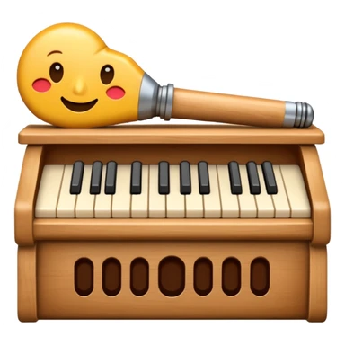 wooden instument toy sticker