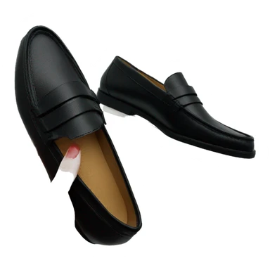 Loafers black sticker