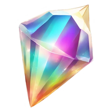 Shiny sparkly colorful crystal gem shard sticker