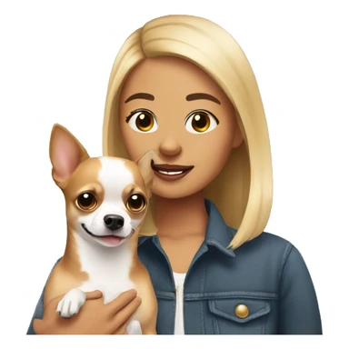 Me with my dog Chihuahua sticker