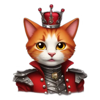 red queen cat punk sticker