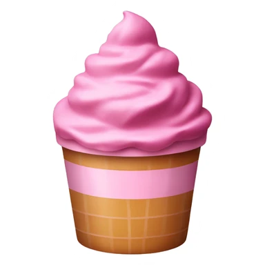 Gelato in a pink cup  sticker