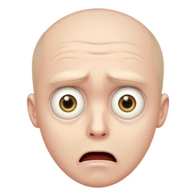 Very scared man sticker