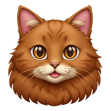 brown cat with flirty eyes  sticker