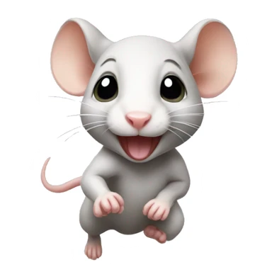 Baby rat running  sticker