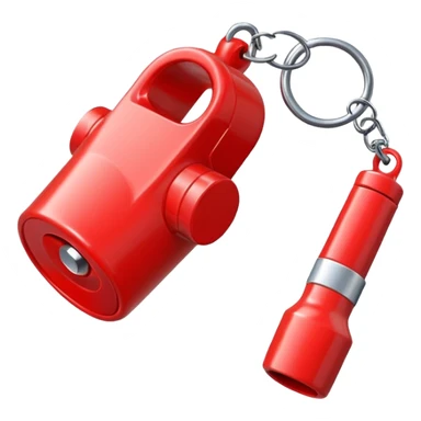 whistle in red sticker