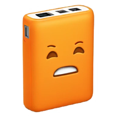 Powerbank orange  sticker