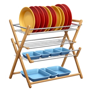 dishes drying rack sticker