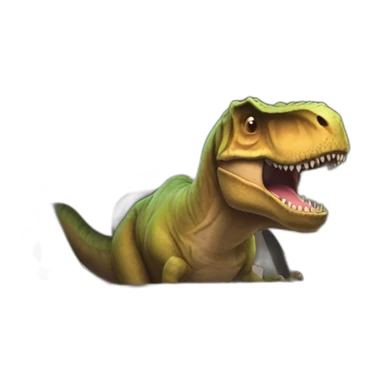 t rex ride a car sticker