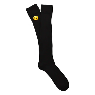  Plain Black over knee socks sticker