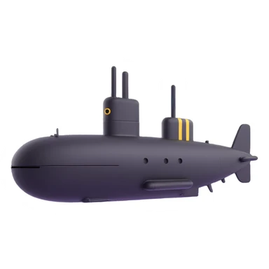 A black submarine from World War 2 sticker