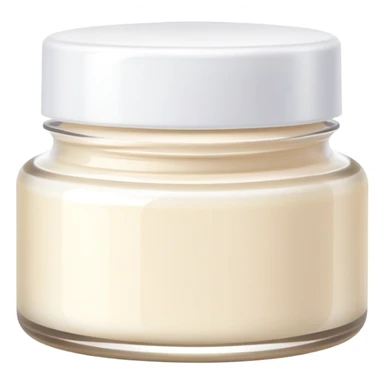 Moisturizer cream jar with lotion sticker