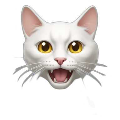 walter white cat meowing sticker