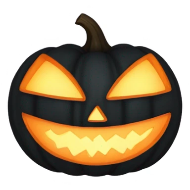 Jack o lantern with grin triangle eyes and triangle nose sticker