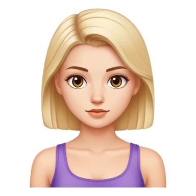 White girl wearing crop top sticker