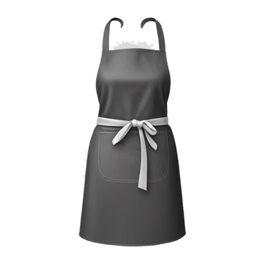 Realistic isolated light eal kitchen apron tied in the front. sticker