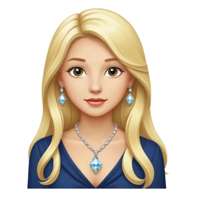 BLONDE AND LONG HAIR RICH GIRL sticker