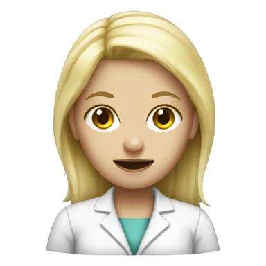 Blonde embalmer girl sticker