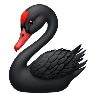 Black swan sticker