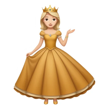 curtsey (girl curtseying to a queen) sticker