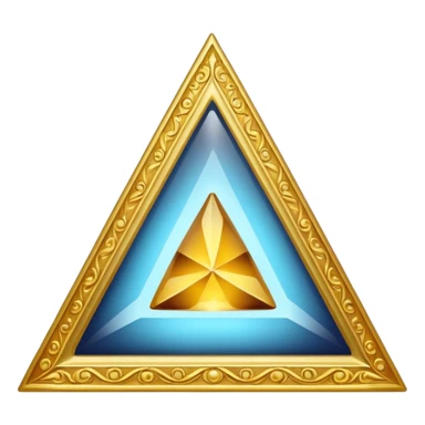 Corona con triangulo sticker