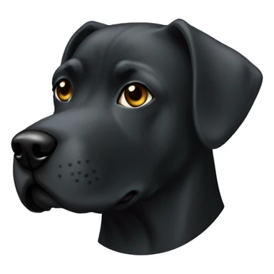 black dogo with laurel rounded him sticker