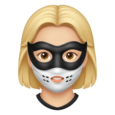 Fake Christian with a mask on their face sticker