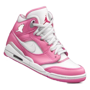 Jordan sneakers pink and white  sticker