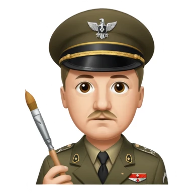  hitler working as a painter sticker