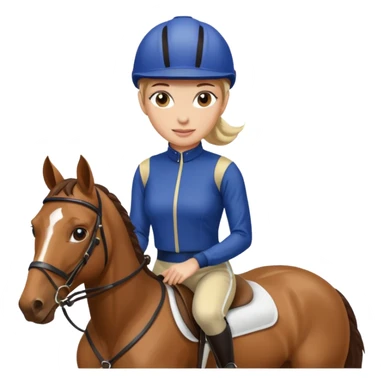  horse jockey woman sticker