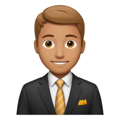 hazme un emoji que le este ayudando a una empresa a dejar de perder tiempo en tareas repetitivas y empezar a centrarse en lo que realmente importa: crecer. y que sea un hombre el emoji sticker