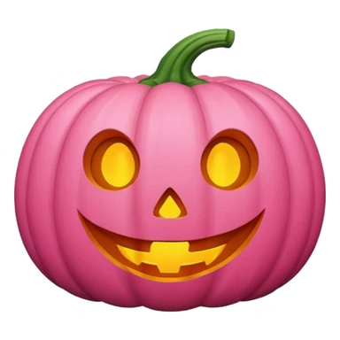 Cute pink Halloween pumpkin  sticker