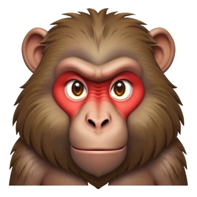 Cinematic Noble Baboon Portrait Emoji, Poised and regal, with a robust, muscular build and a richly textured Fur of earthy browns, deep-set soulful eyes with a mischievous glint, Simplified yet sharp and sophisticated features, highly detailed, glowing with a warm, dignified glow, high shine, intelligent and bold, stylized with an air of untamed urban majesty, focused and attentive, soft glowing outline, capturing the essence of a watchful and confident primate, so majestic it feels as though it could stride out of the screen with effortless authority! sticker