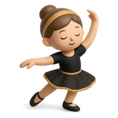 white baby girl dancer sticker