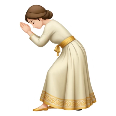 Bowing or curtsing￼ sticker