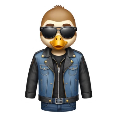 goose biker clothes sticker