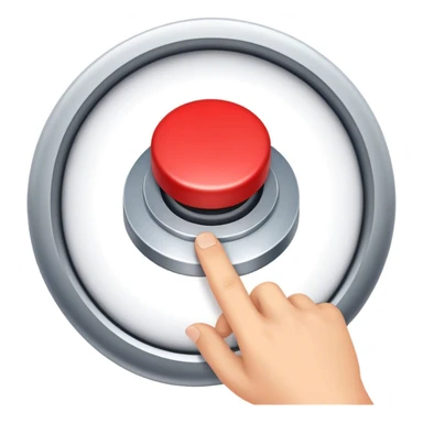 red button pressed sticker