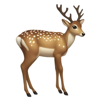 aesthetic christmas deer sticker