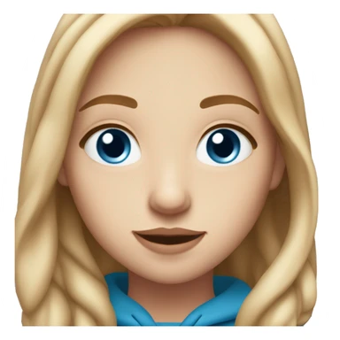 Make a teenage girl with a little bigger lips then usual blue eyes race is white and has light brown hair and freckles sticker