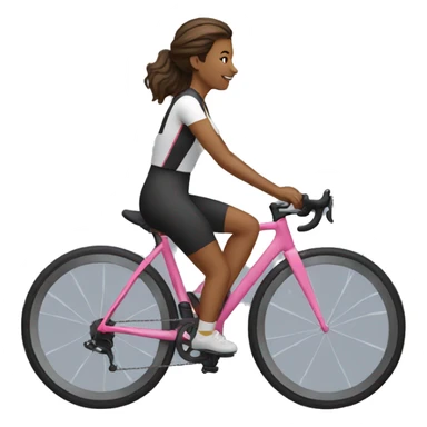 Women cycling sticker