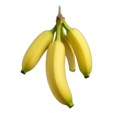 dangling bunch of banana sticker