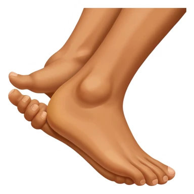 a hand is grabbing a foot sticker