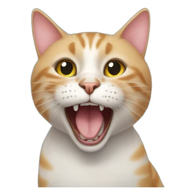 Cat spot in mouth sticker