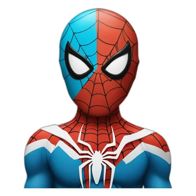 Spiderman with argentine flag sticker