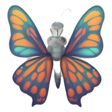 Trippy buterfly sticker