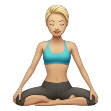 yoga addict sticker