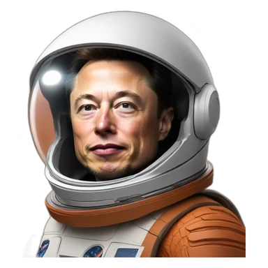 Elon Musk on mars sticker