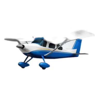 airplane cessna modelo 206 sticker