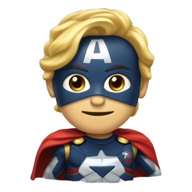 super herói similar ao capitão américa, mas com referência a "desconto", tendo o símbolo dourado com cifrão  sticker